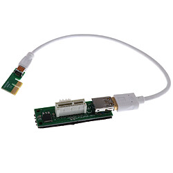 Mini PCI-E PCI Express Carte d'Extension 1X Riser Carte Puissance USB 30cm Extender Cable