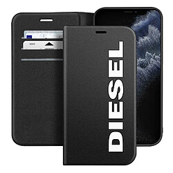 Diesel Étui pour iPhone 11 Pro Anti-chutes 1.5m Clapet Porte-cartes Noir