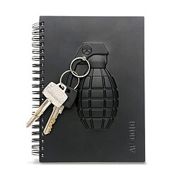 Totalcadeau Carnet de notes grenade en relief sur sa couverture