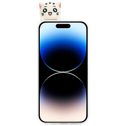 Coque en TPU anti-rayures, anti-chocs avec motif 3D pour votre iPhone 14 Pro - chat