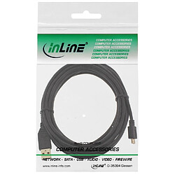 Avis Câble InLine® Micro USB 2.0 USB Type A mâle à Micro-B mâle noir 5m