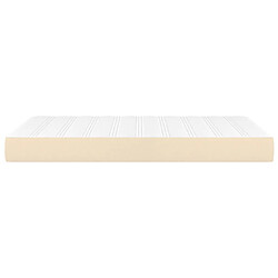 Avis Maison Chic Matelas de lit à ressorts ensachés, Matelas doux Crème 120x200x20 cm Tissu -GKD72741