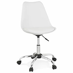 Paris Prix Chaise de Bureau Design Amidon 81cm Blanc