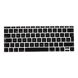 Film de protection pour clavier espagnol Phonetic pour Macbook 12 pouces noir pas cher