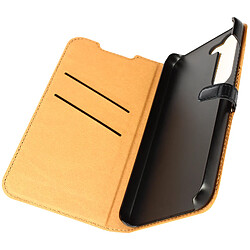 Bigben Etui Folio Wallet noir avec languette de fermeture pour Samsung Galaxy S23 5G