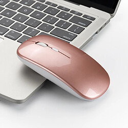 Avis Wewoo Souris sans fil HXSJ M80 optique silencieuse ajustable à trois vitesses 1600DPI Or rose