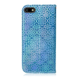 Avis Wewoo Housse Coque Pour Huawei Y5 2018 / Y5 Lite 2018 Couleur unie Boucle magnétique colorée Flip horizontal en cuir PU avec support et fentes cartes et portefeuille et lanière bleu