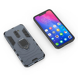 Avis Wewoo Coque Housse de protection antichoc PC + TPU avec porte-bague magnétique pour Xiaomi Pocophone F1 Bleu marine