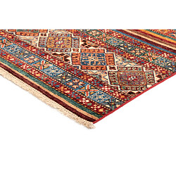 Vidal Tapis de laine 193x155 rouge Torkman