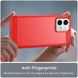 Acheter Htdmobiles Coque pour Motorola Moto G84 5G - housse etui silicone gel carbone + film ecran - ROUGE