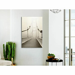 Paris Prix Tableau Imprimé Bridge in the Fog 40 x 60 cm