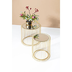 Avis Karedesign Tables d'appoint Wire laiton set de 2 Kare Design