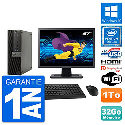 PC Dell 5040 SFF Ecran 27" Intel G4400 RAM 32Go Disque 1To HDMI Windows 10 Wifi - Occasion