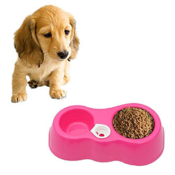 Wewoo Gamelle Magenta pour chat + Bols à eau potable avec distributeur automatique d'eau Plat à nourriture pas cher