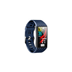 Avis Moniteur de fréquence cardiaque Smart Watch Blue-Tooth Ecg Sport Podomètre Dt58 bleu