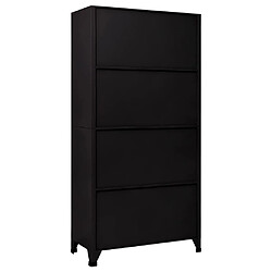 Acheter vidaXL Armoire à casiers Noir 90x45x180 cm Acier