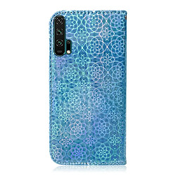 Avis Wewoo Housse Coque Pour Huawei Honor 20 Pro Couleur unie Boucle magnétique colorée Flip horizontal en cuir PU avec support et fentes cartes et portefeuille et lanière bleu