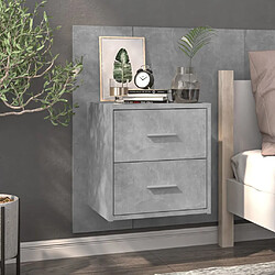 Maison Chic Table de chevet murale,Table de nuit Gris béton -MN94914 