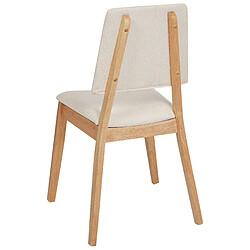 Acheter Beliani Bois d'hévéa Chaise de salle à manger Set de 2 Beige clair MERRILL