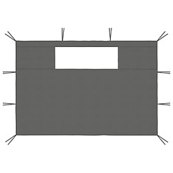 vidaXL Parois latérales de belvédère avec fenêtres 2 pcs Anthracite