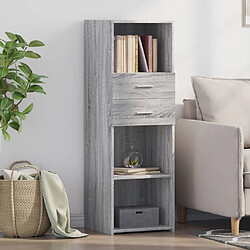 vidaXL Buffet haut sonoma gris 40x42,5x124 cm bois d'ingénierie