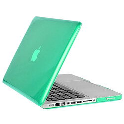 Wewoo Housse Étui vert pour Macbook Pro 15,4 pouces Chapeau-Prince 3 en 1 Crystal Hard Shell de protection en plastique avec clavier de et prise de poussière de port