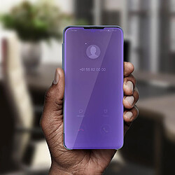 Acheter Avizar Housse Samsung Galaxy A50 Étui Miroir Clapet translucide Violet Foncé