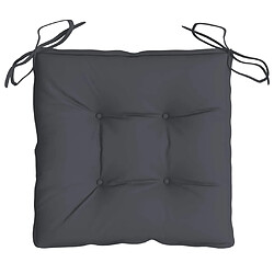 Acheter vidaXL Coussins de chaise lot de 4 anthracite 40x40x7 cm tissu oxford