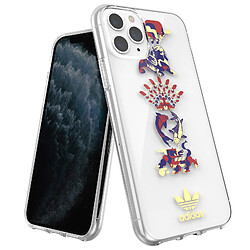 Adidas Coque pour iPhone 11 Pro Silicone Gel Motif Jovial Fine Légère Transparent