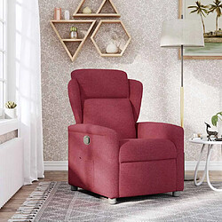 vidaXL Fauteuil inclinable Rouge bordeaux Tissu