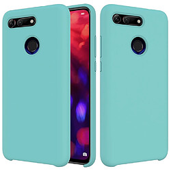 Wewoo Coque Étui de protection en silicone liquide solide Dropproof pour Huawei Honor View 20 bleu