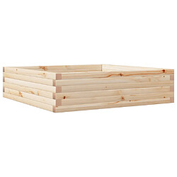 vidaXL Jardinière 90x90x23 cm bois de pin massif