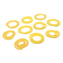 Acheter 1000x Marqueurs De Câbles Réseau Jaune Identification Étiquette No 0-9 Accessoires