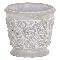 BigBuy Garden Cache-pot Gris Ciment 15 x 15 x 14 cm