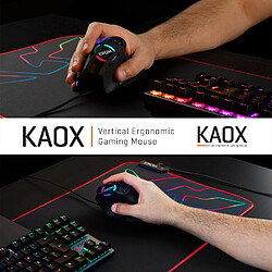 Souris ergonomique verticale gamer Krom Kaox + Logiciel pas cher