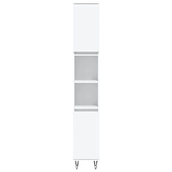 Acheter Maison Chic Armoire de salle de bain,Meuble de rangement,Meuble haut blanc 30x30x190 cm bois d'ingénierie -GKD391293