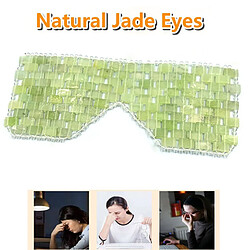 Avis Universal Masque en jade naturel pour les yeux refroidissant masque pour les yeux somnolents masseur thérapie jade anti-vieillissement ombre couvercle cadeau de relaxation | Masseur pour les yeux (vert)