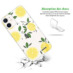 Avis Coque iPhone 12 mini souple transparente Citrons Motif Ecriture Tendance Evetane