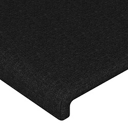 Acheter vidaXL Tête de lit à LED Noir 180x5x78/88 cm Tissu