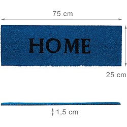 Helloshop26 Paillasson tapis de sol porte d’entrée essuie-pieds fibres de coco home bleu 13_0001850_4