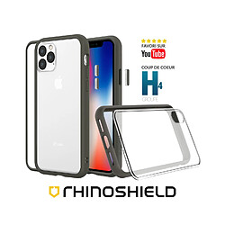 RhinoShield Coque Compatible avec [iPhone 13 Pro] Mod NX - Protection Fine Personnalisable avec Technologie Absorption des Chocs [sans BPA] - Graphite