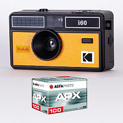 KODAK DA00258 - Pack Appareil Photo KODAK i60 et 1 pellicule 36 poses 100 ISO - Objectif 31 mm - Pour films 35 mm - Jaune - Jaune