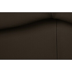 VENESETTI Canapé 3 places convertible en 100% tout cuir italien vachette OSIRIS, couleur chocolat pas cher