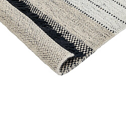 Acheter Beliani Tapis en laine beige et noir 80 x 150 cm YAZLIK