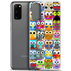 Caseink Coque Pour Samsung Galaxy S20 (6.2 ) [Gel HD Collection Claude Design Hibous - Souple - Ultra Fin - Imprimé en France]