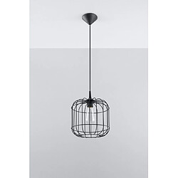 Luminaire Center Suspension CELTA acier noir 1 ampoule