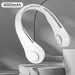 Avis Ventilateur de Cou Suspendu Xiaomi Ventilateur De Refroidissement Portable USB Sans Feuilles Ventilateur de Tour de Cou à 360 Degrés 78 Sorties d'Air Surround 4000mAh Rechargeable-vert