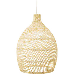 ICONIK INTERIOR Lampe suspendue style boho Bali en rotin naturel - Bay Bois naturel