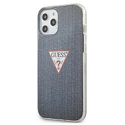 Ozzzo coque original guess guhcp12lpcujuldb iphone 12 pro max bleu