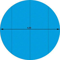 Acheter Helloshop26 Bâche de piscine ronde Ø 488 cm bleu 3408101